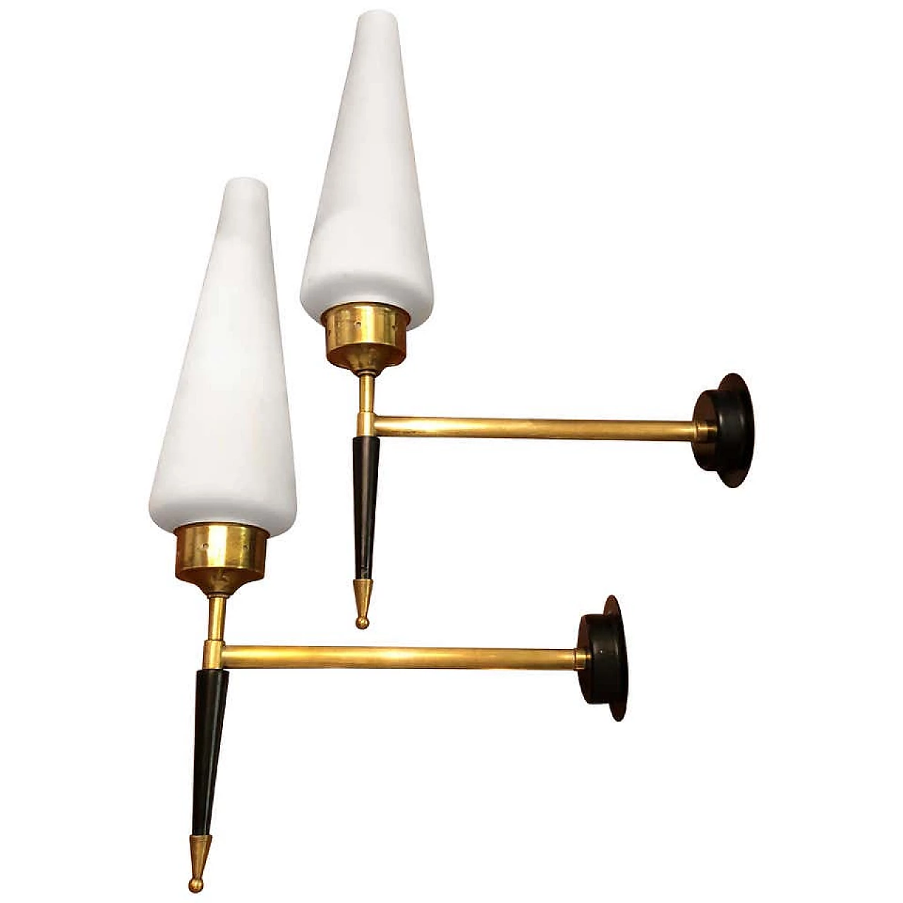 Pair of sconces in the style of Stilnovo, 50s 1155103