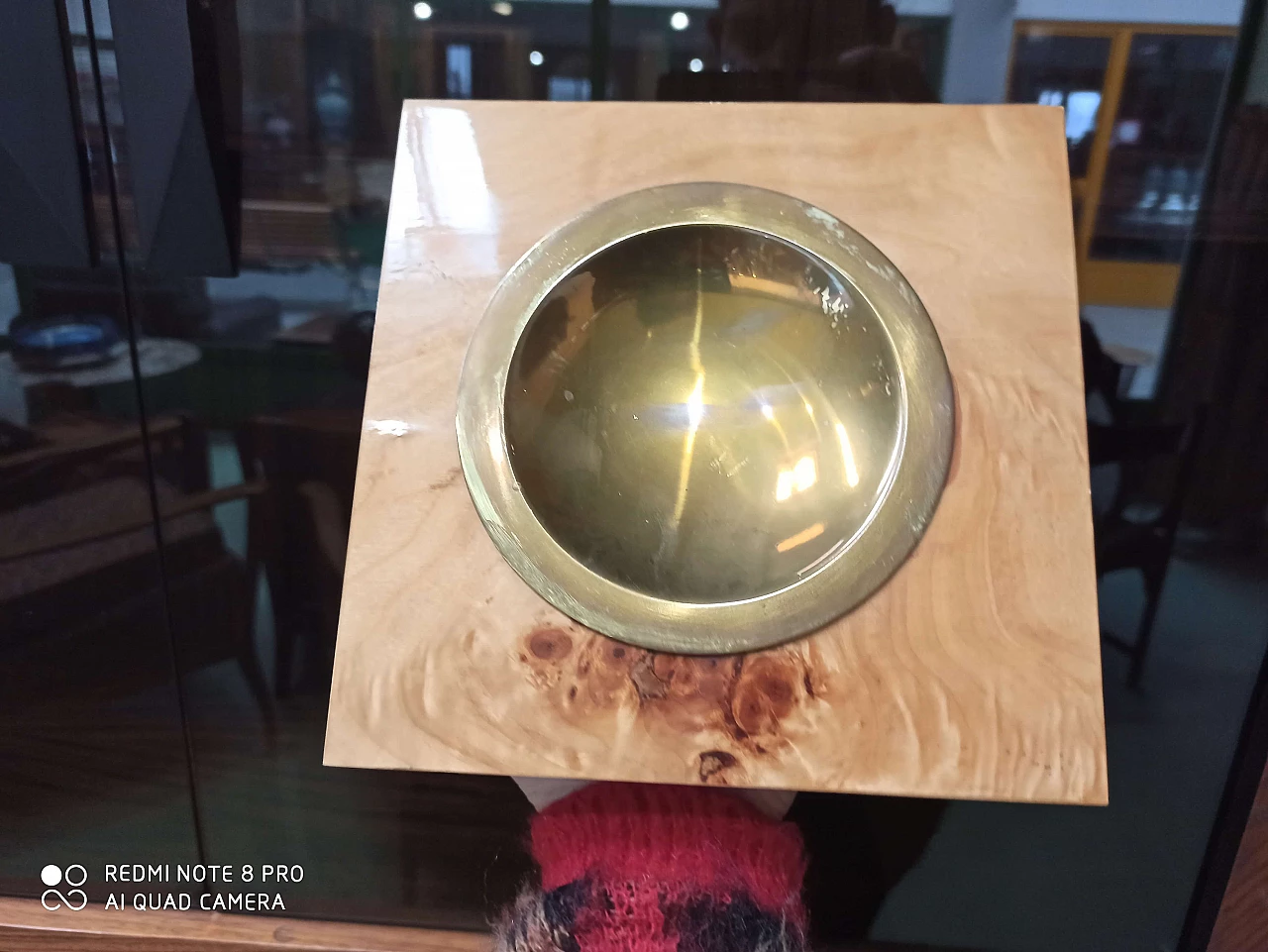 Svuota tasche in ottone e radica di Willy Rizzo, anni '70 1155195