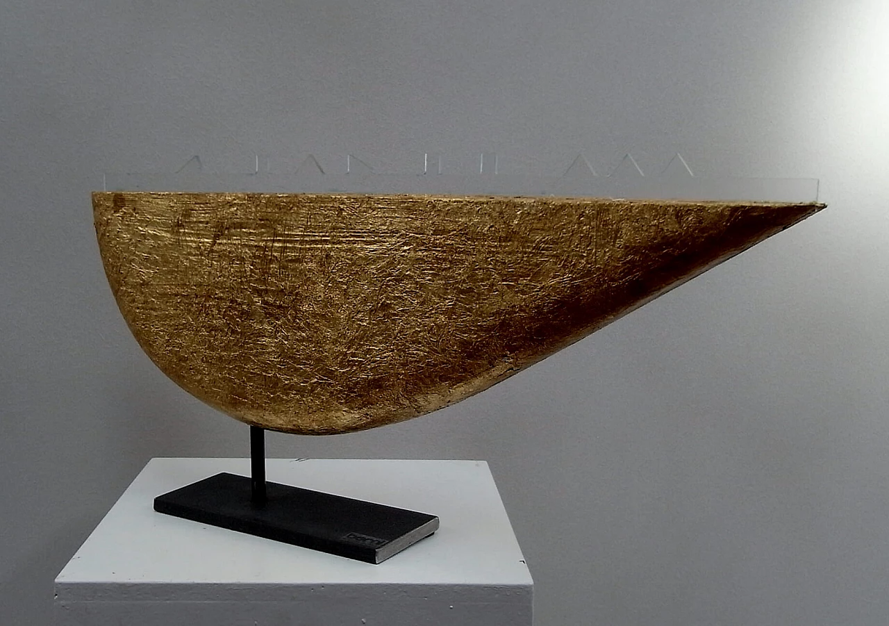 Scultura Skyline in foglia oro di Valter Berni 1155268