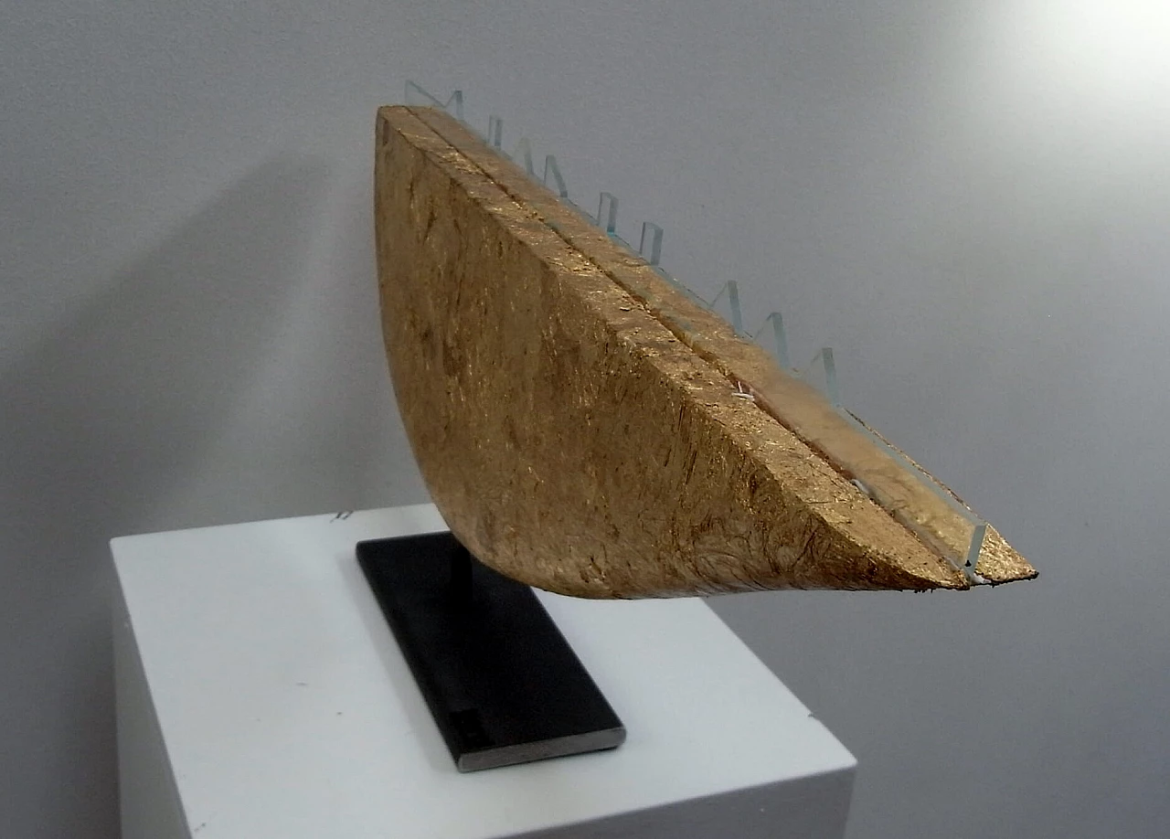 Scultura Skyline in foglia oro di Valter Berni 1155269