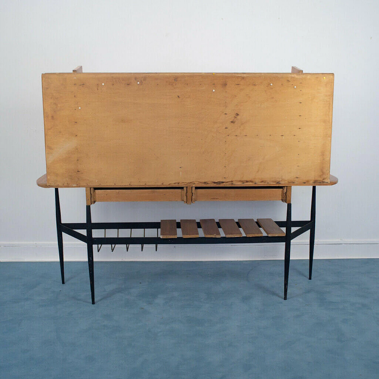 Wood and metal sideboard, 1950's 1155328