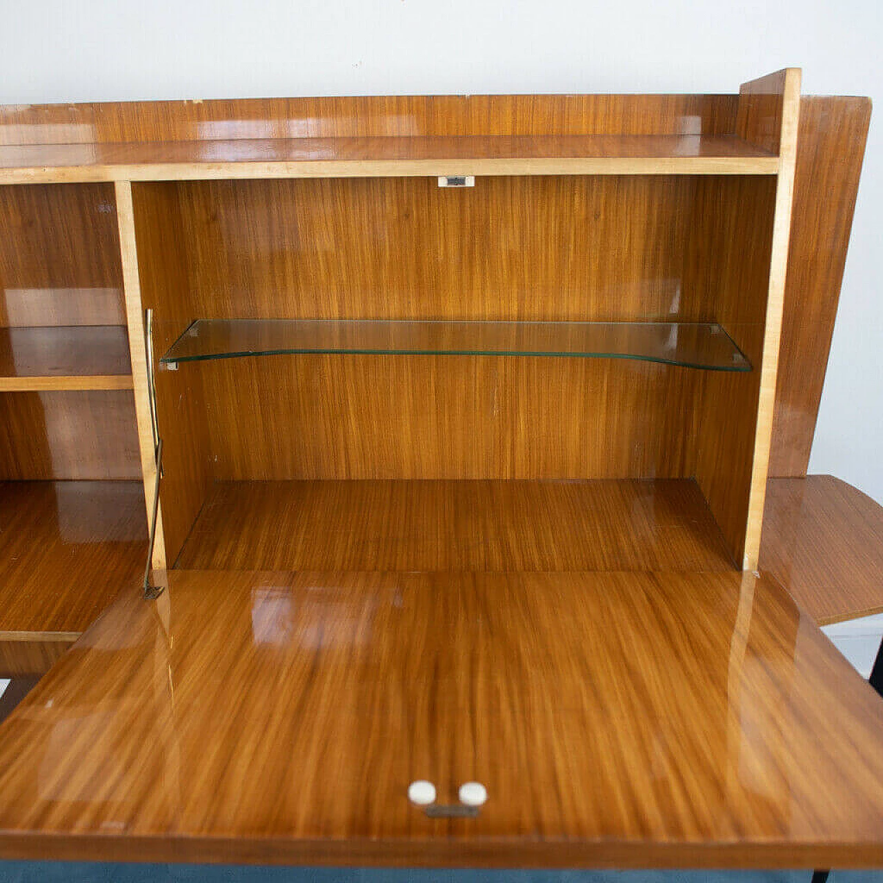 Wood and metal sideboard, 1950's 1155336