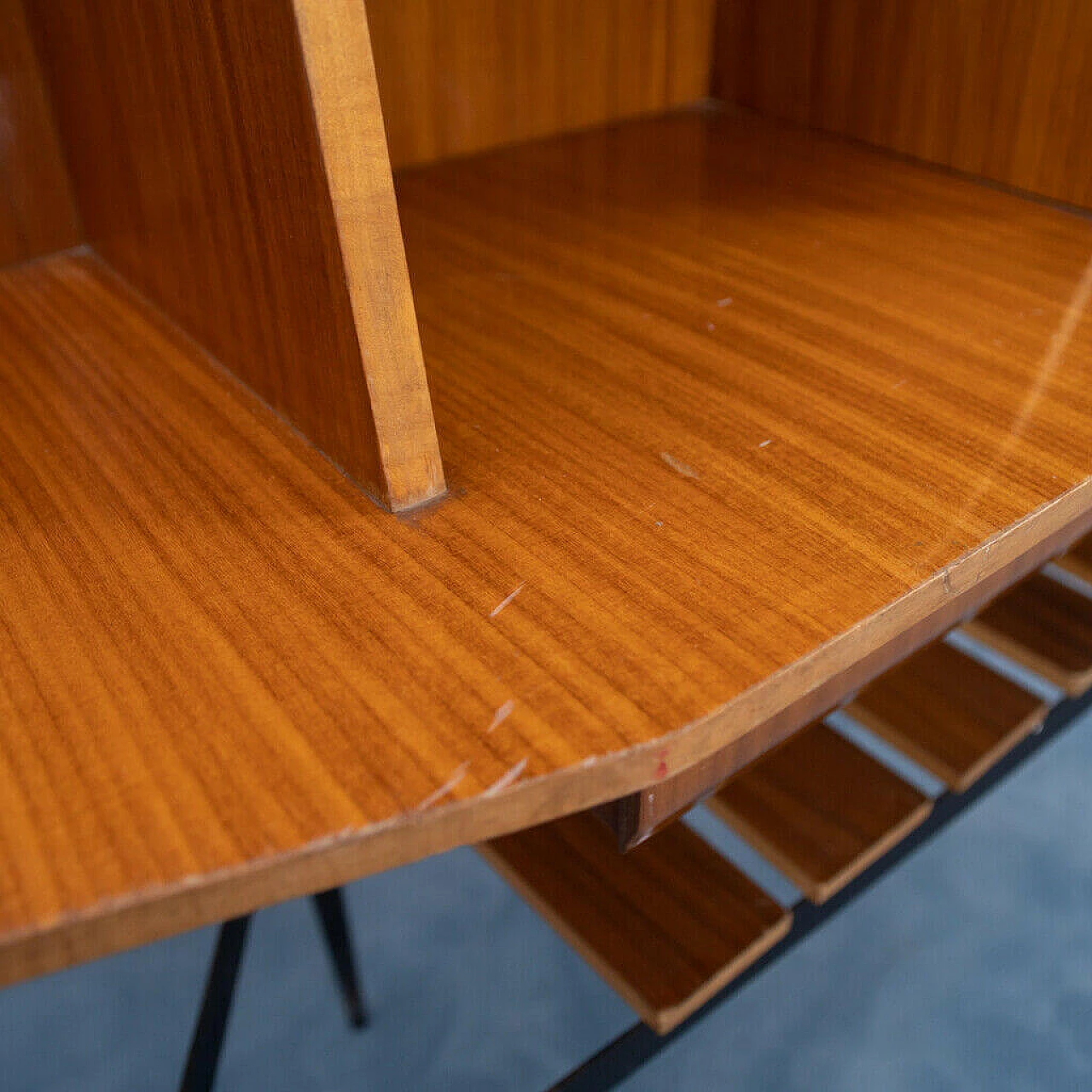 Wood and metal sideboard, 1950's 1155337