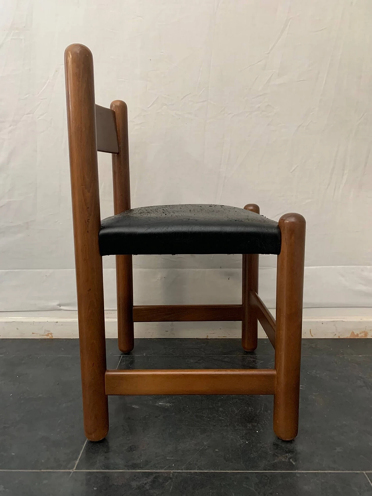 6 Wooden chairs, 70s 1156570