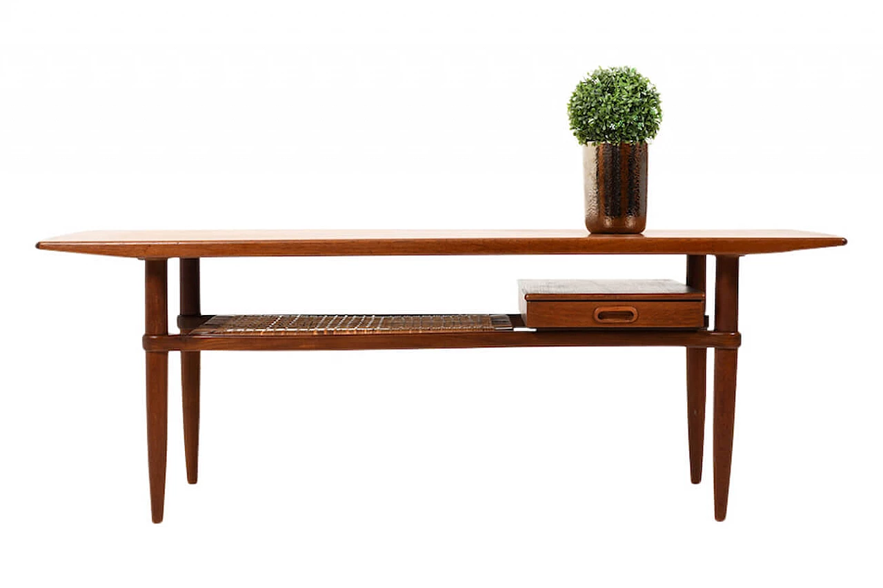 Tavolino da salotto danese in teak, anni '50 1156939