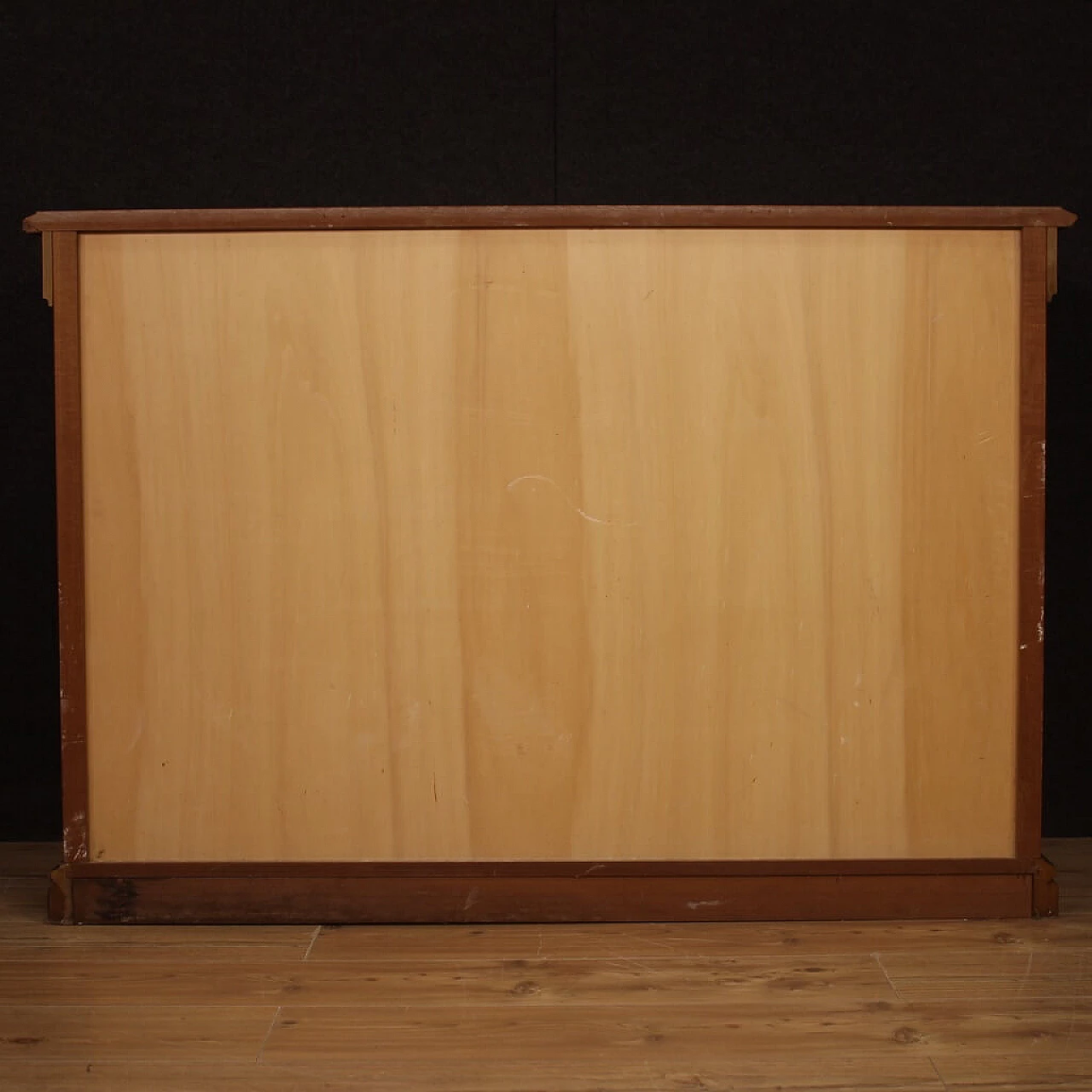 Chest of drawers in walnut, briar, bois de rose, beech and fruit wood, 1970s 1157161
