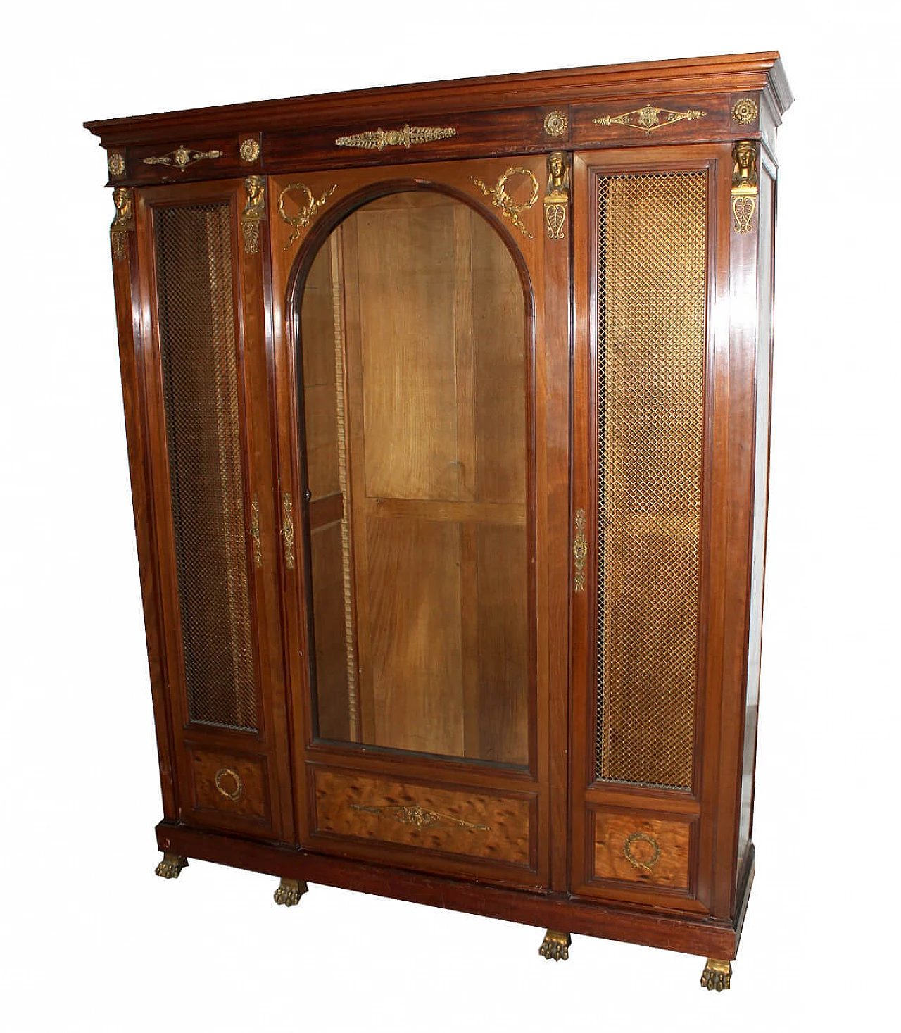 Libreria francese in mogano Porte Ritorno D'Egitto, '800 1157503