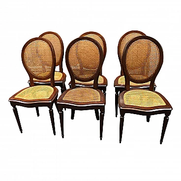 6 Sedie in paglia di Vienna, fine '800