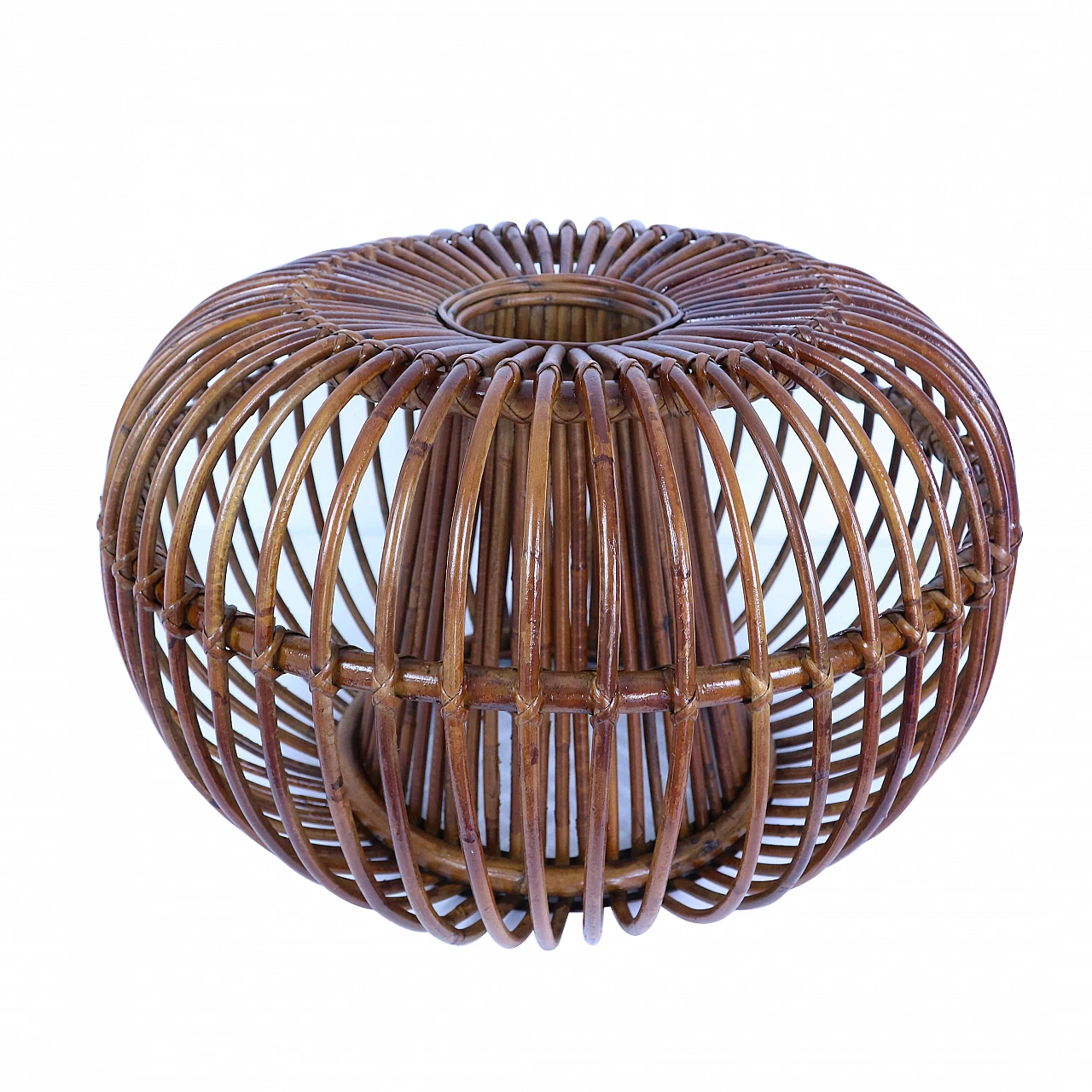 Wicker pouf, 1950s 1157579