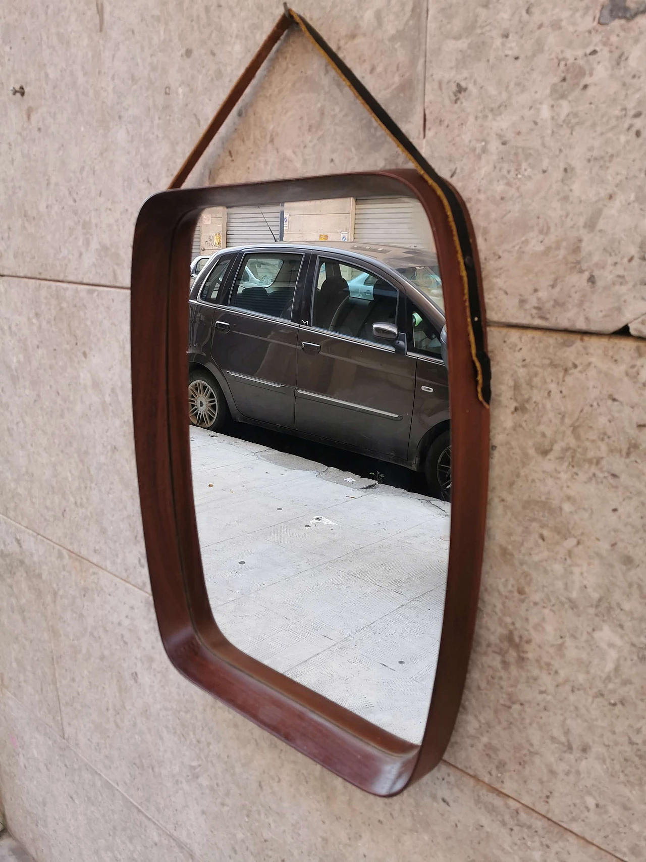 Specchio in teak di Pendersen e Hansen, anni '60 1157747