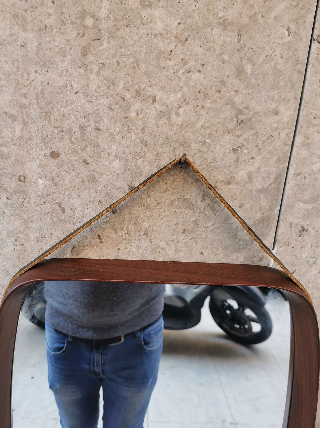 Specchio in teak di Pendersen e Hansen, anni '60 1157748