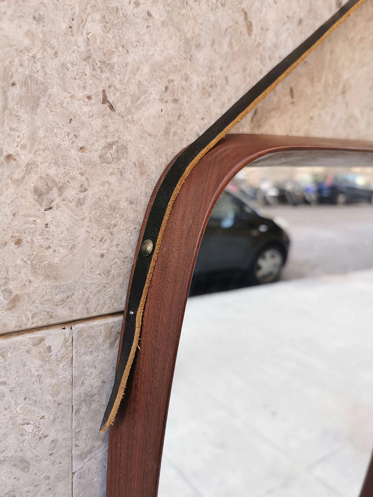 Specchio in teak di Pendersen e Hansen, anni '60 1157752