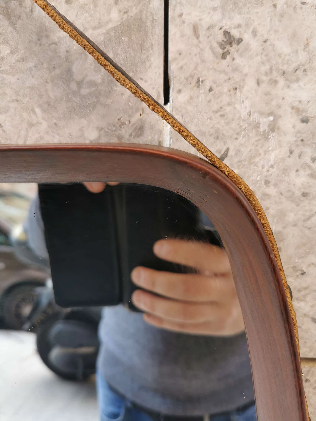 Specchio in teak di Pendersen e Hansen, anni '60 1157758