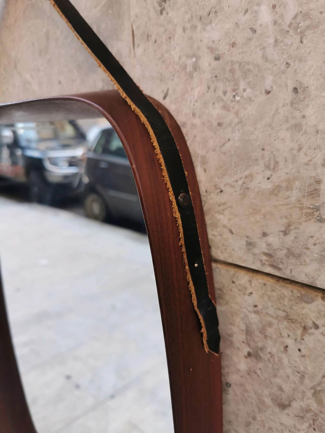 Specchio in teak di Pendersen e Hansen, anni '60 1157761