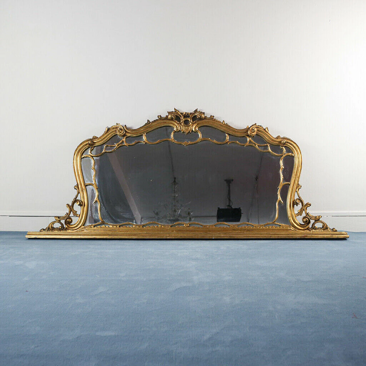 Gilded wooden mirror, 1950s 1157922