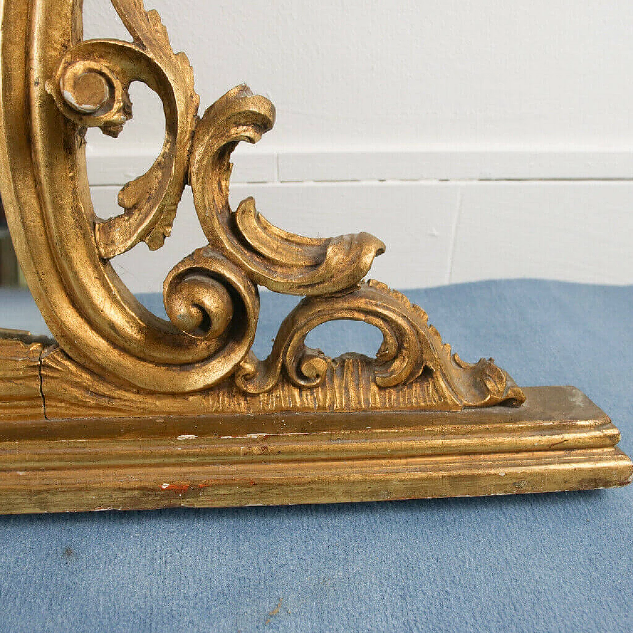 Gilded wooden mirror, 1950s 1157927