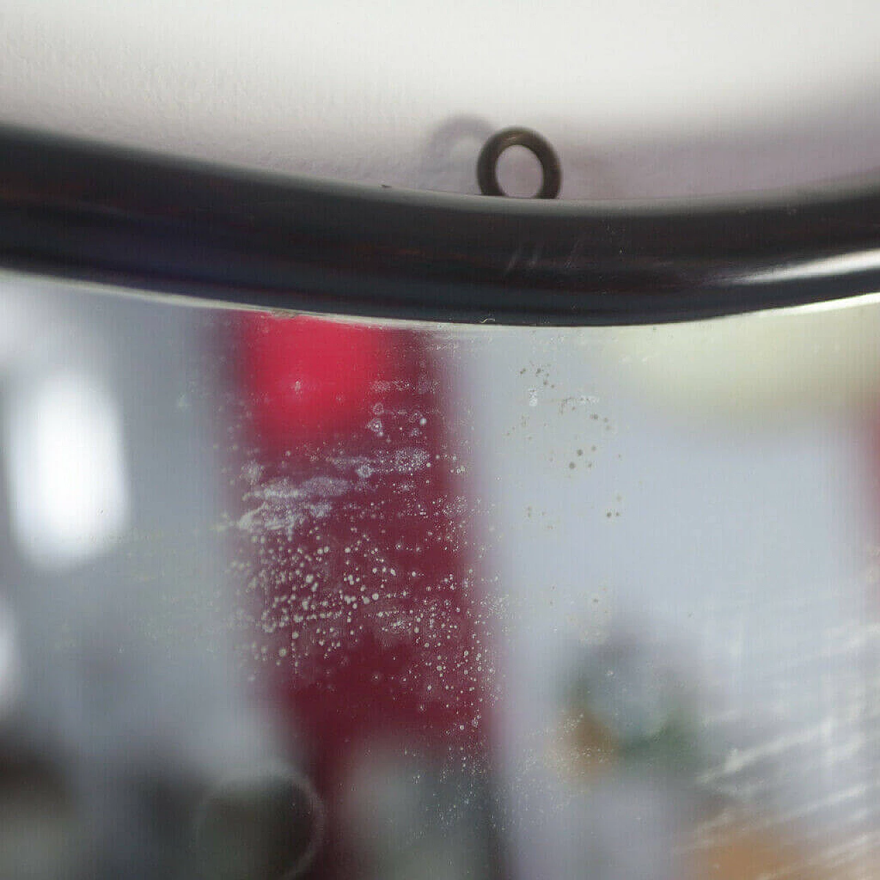 Specchio in legno scuro, anni '50 1157963