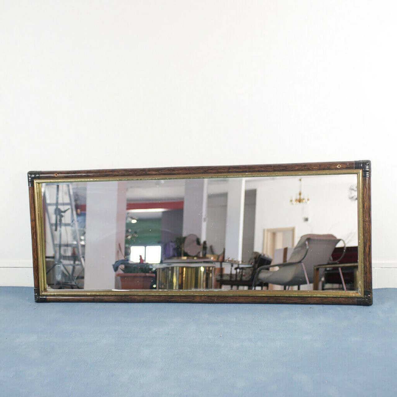 Mirror with bamboo frame, 70's 1158013