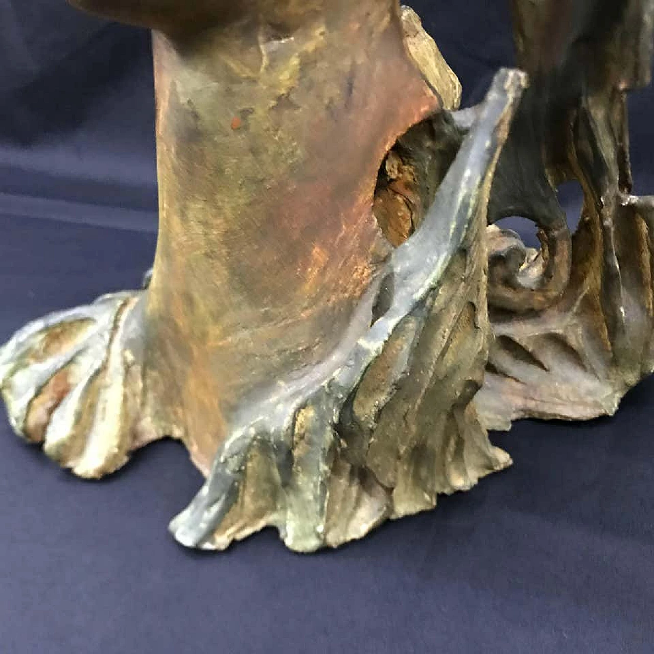 Volto femminile in terracotta, pezzo unico, anni '50 1158086