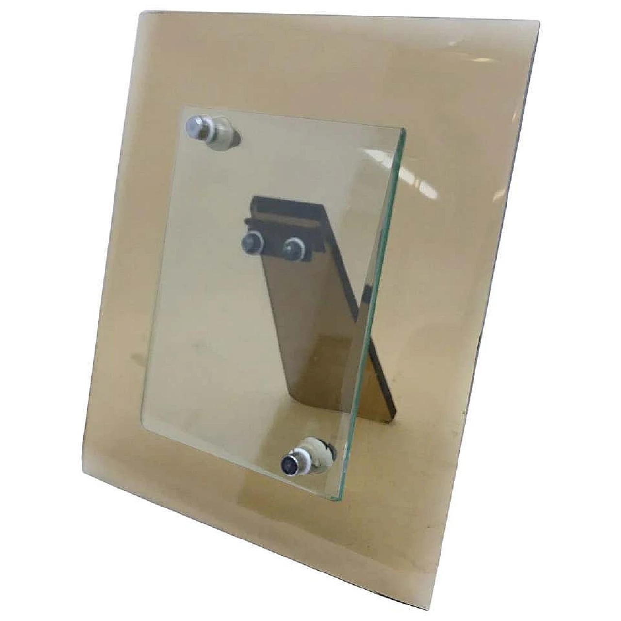 Portafotografie in vetro pesante di Cristal Art, anni '70 1158305