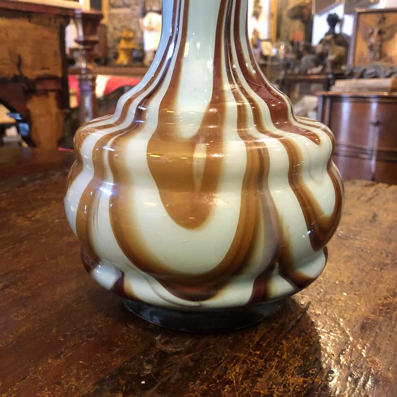 Opaline glass vase by Carlo Moretti, 70s 1158502