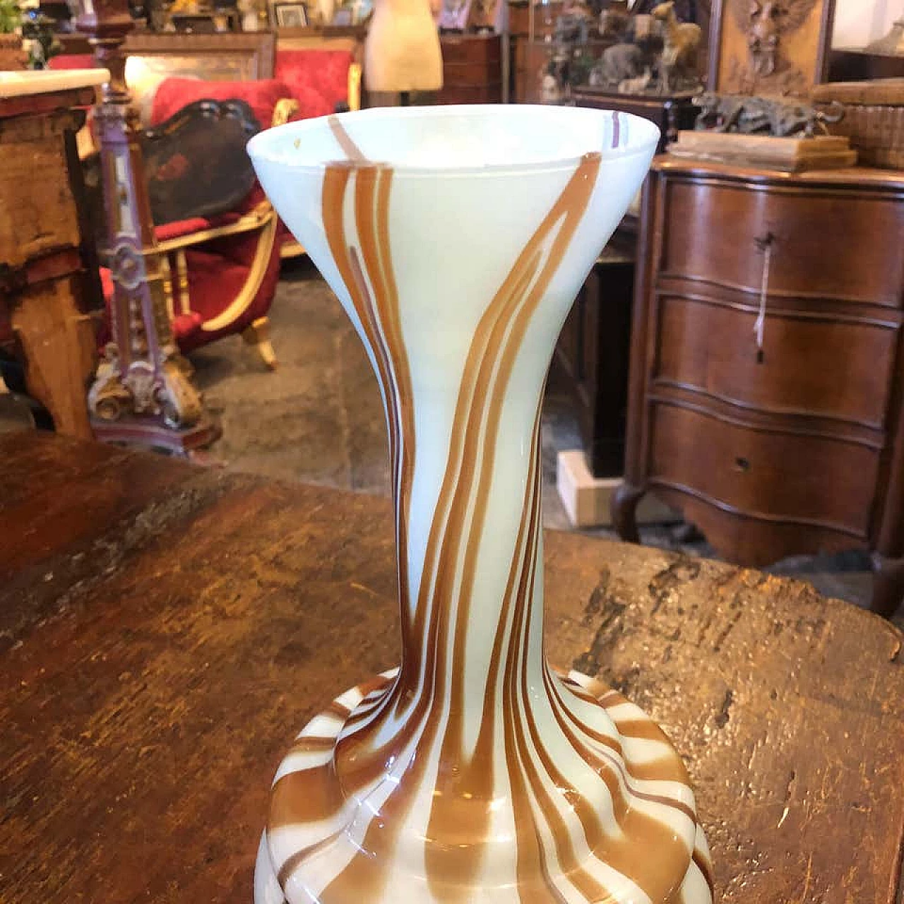 Opaline glass vase by Carlo Moretti, 70s 1158506