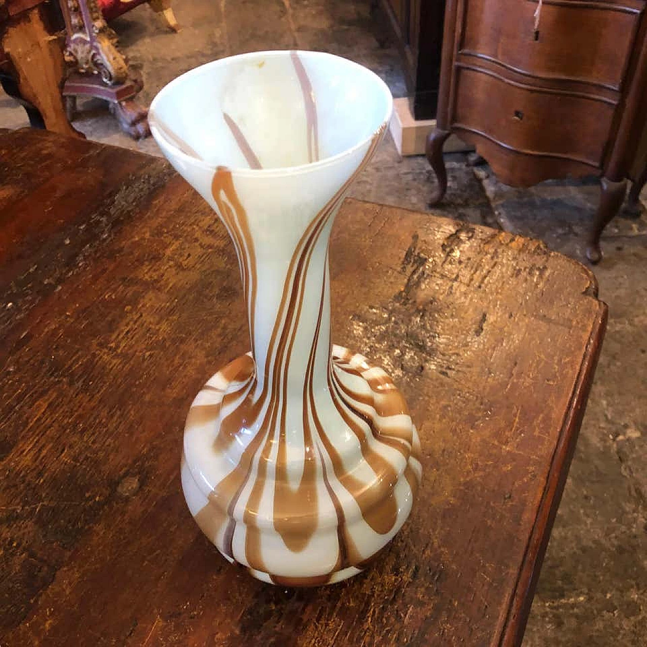 Opaline glass vase by Carlo Moretti, 70s 1158508