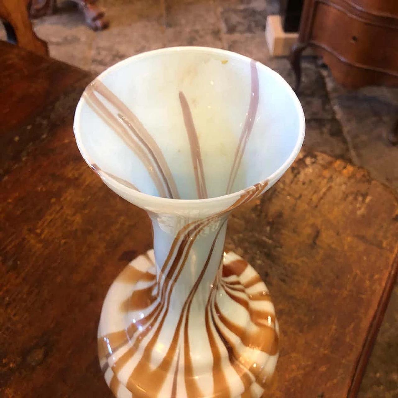 Opaline glass vase by Carlo Moretti, 70s 1158509