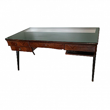 Rosewood desk by Vittorio Dassi, 1950s