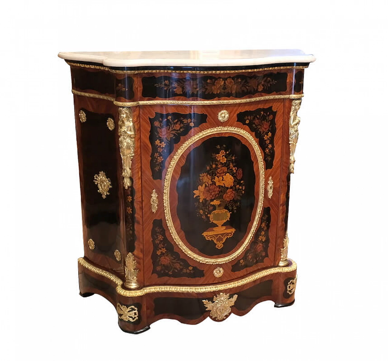 French sideboard Napoleon III in precious woods, 19th century 1158677
