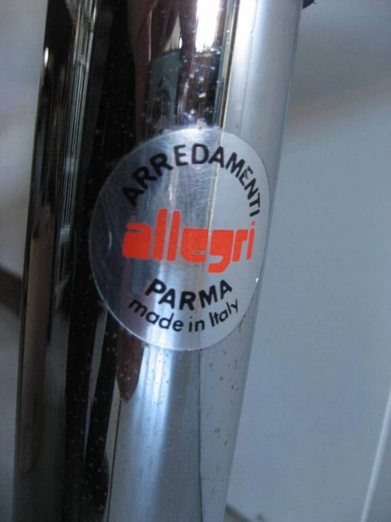 Steel and glass coffee table by Allegri Parma, 70's 1158683