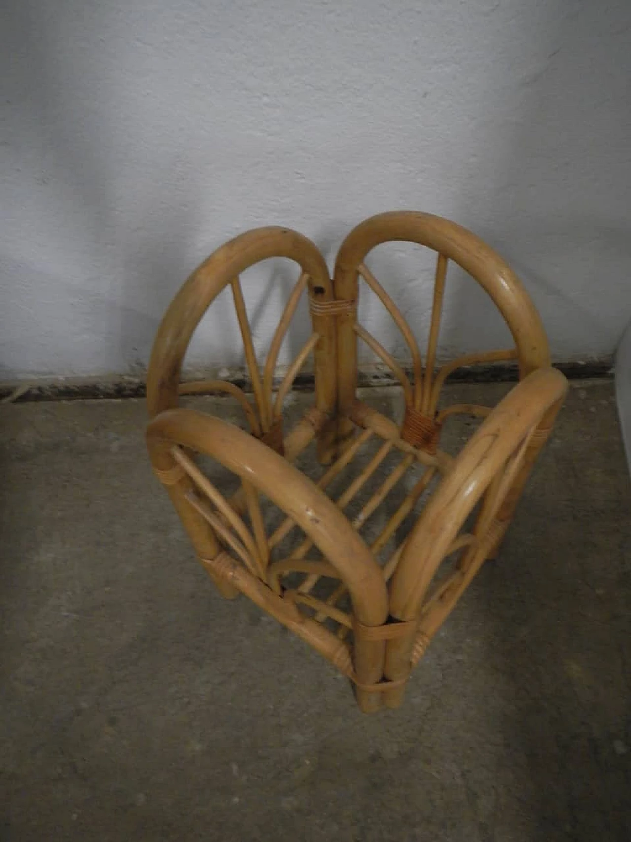 Wicker flower stand, 1970's 1158749