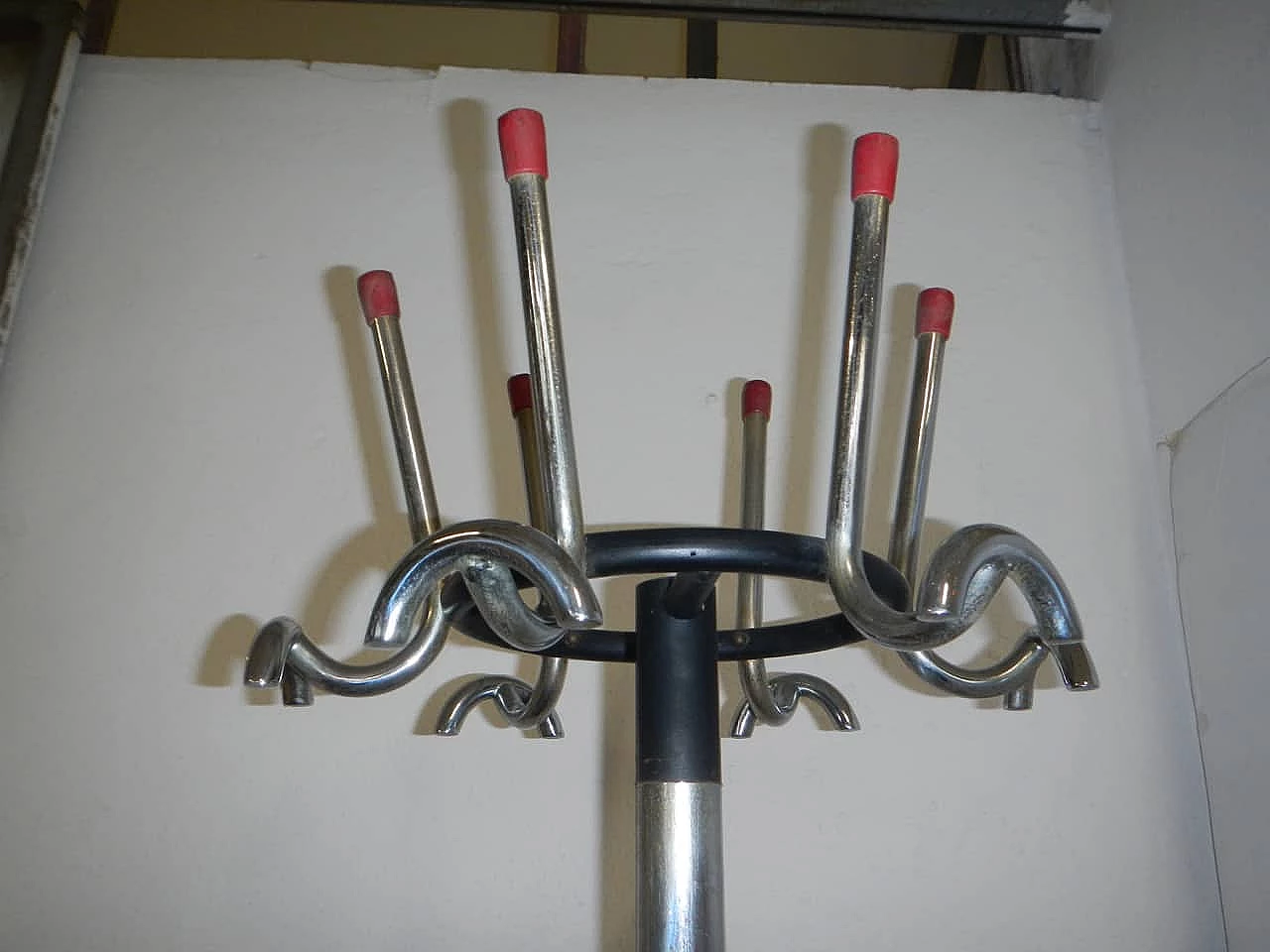 Chromed metal office coat rack, 1950s 1158758