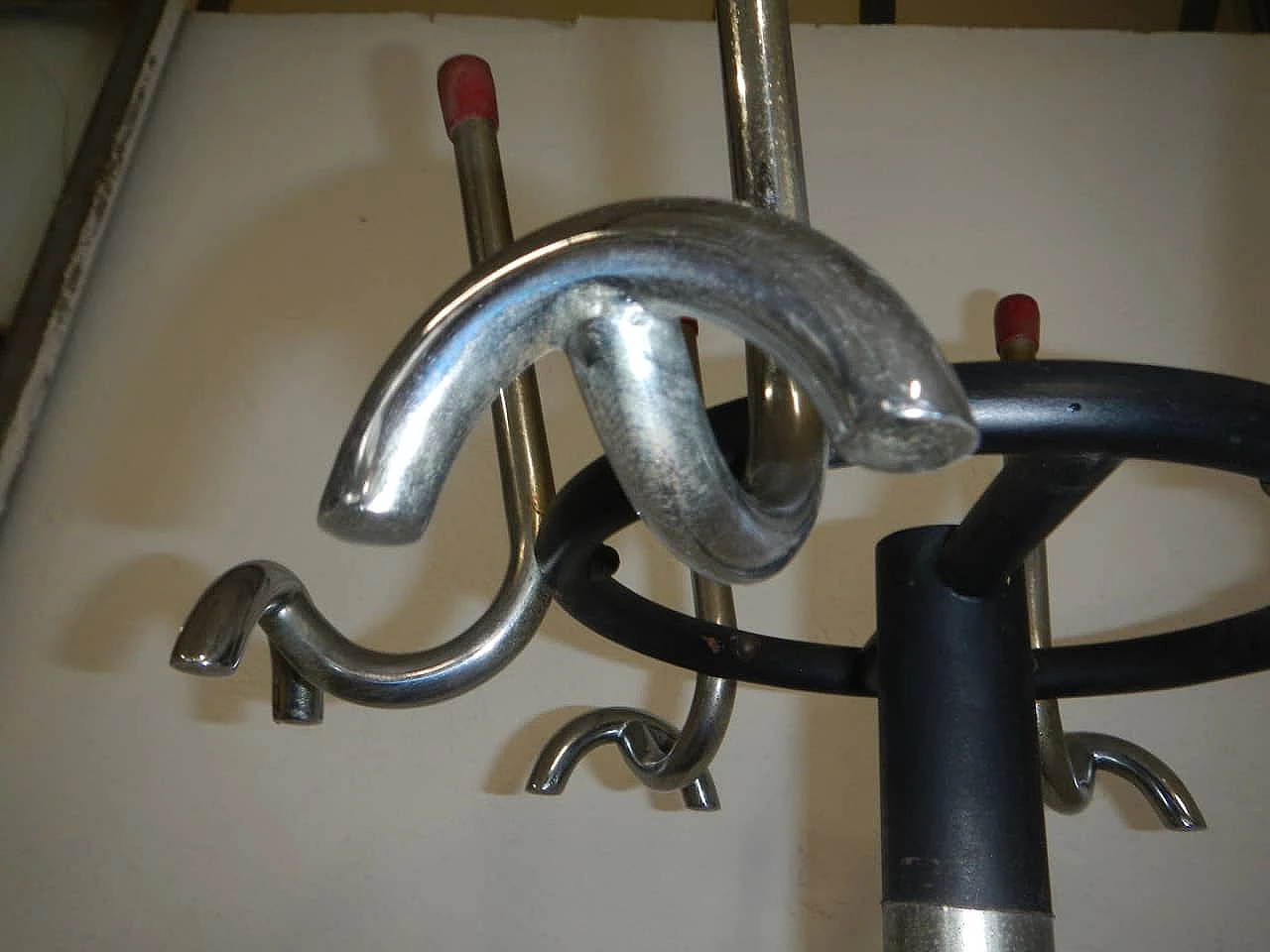 Chromed metal office coat rack, 1950s 1158763
