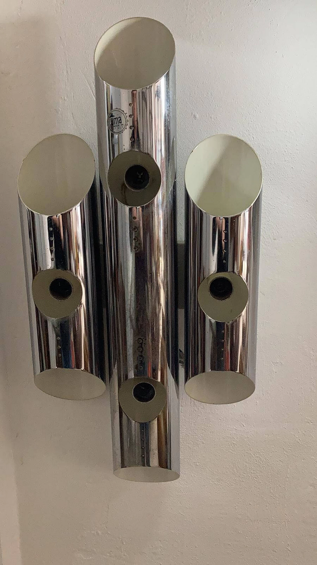 Coppia di lampadari e 3 appliques di Oma Illuminazione, anni '60 1158797