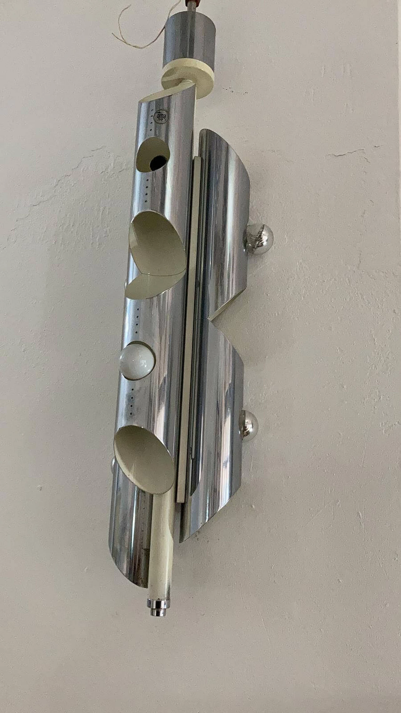 Coppia di lampadari e 3 appliques di Oma Illuminazione, anni '60 1158798