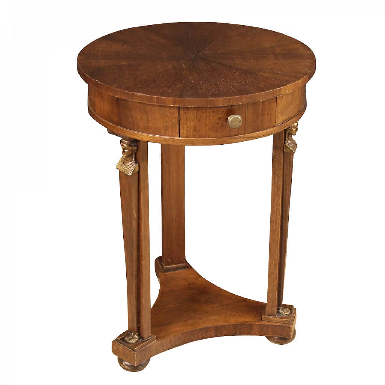 Tavolino francese in legno di mogano e faggio 1158906