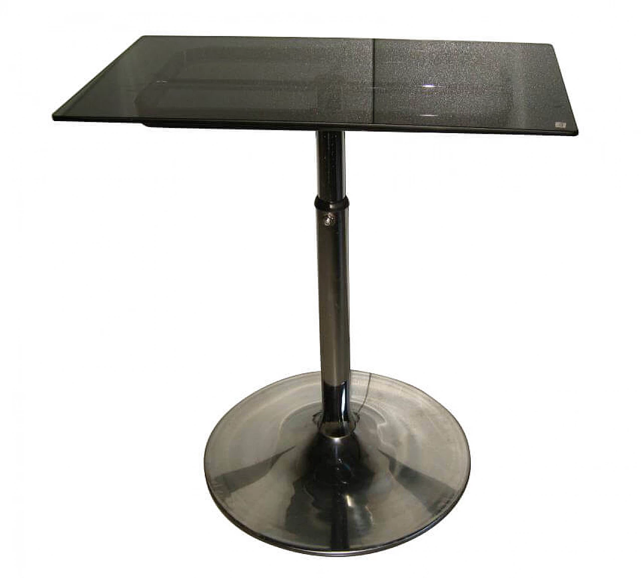 Steel and glass coffee table by Allegri Parma, 70's 1158941