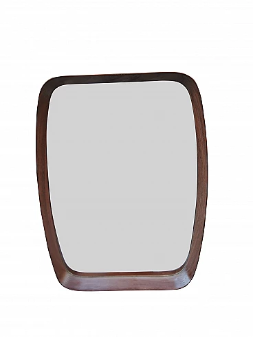 Teak mirror by Pendersen e Hansen, 60s