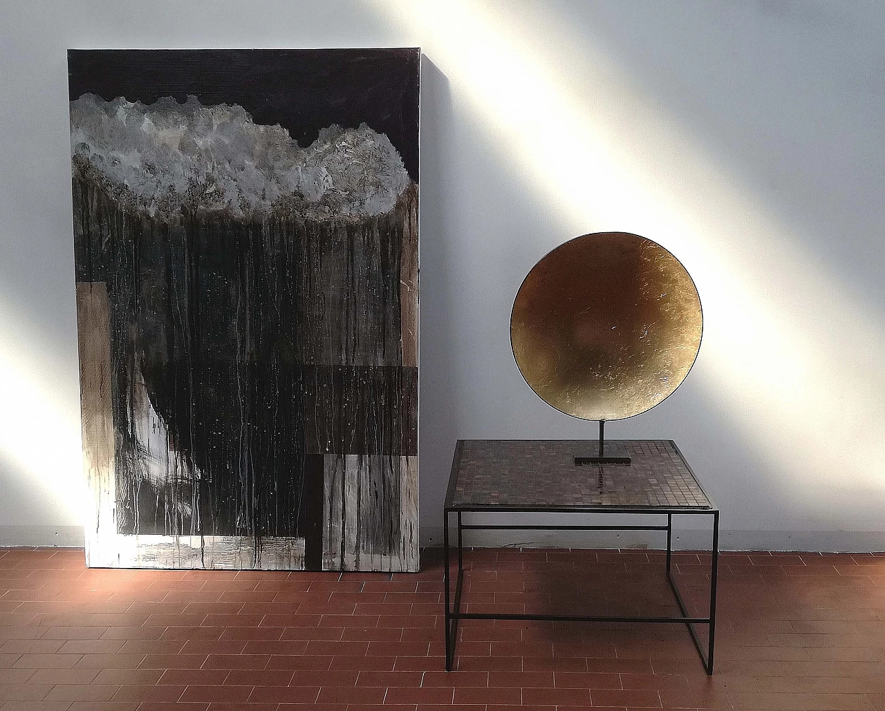 Tavolino con piano in mosaico Bisazza 1159029