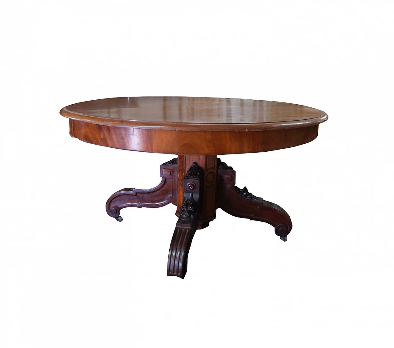 Tavolo allungabile in mogano Luigi Filippo, sec XIX 1159077