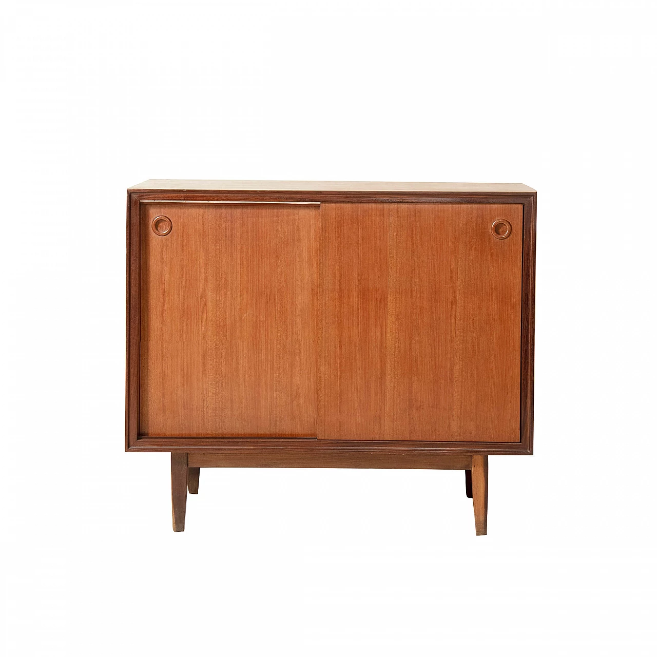 Credenza danese in teak da centro, anni '50 1159155