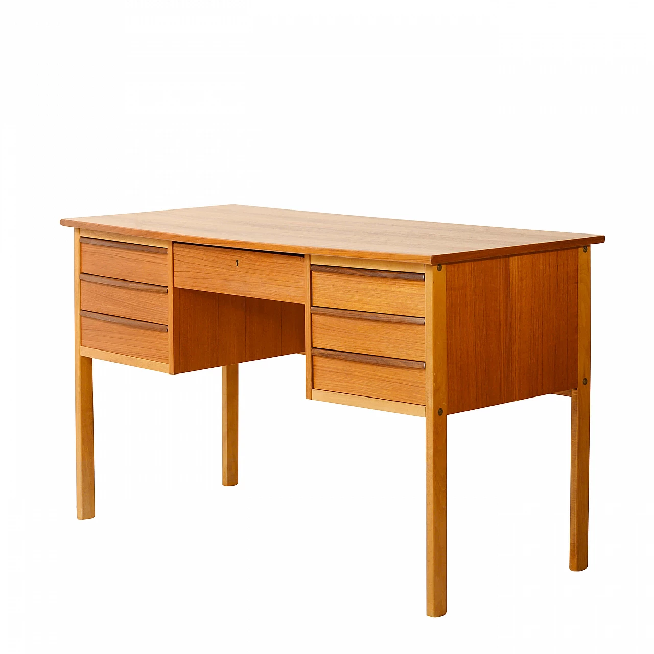 Scandinavian style teak writing desk, 60s 1159384