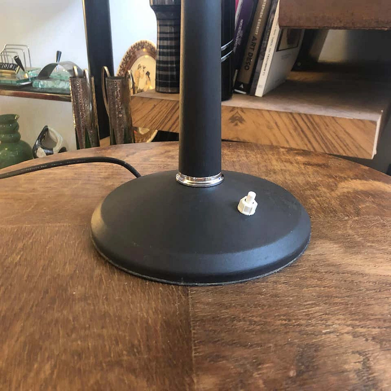 Space Age Italian Table Lamp with original button, 60s 1159716