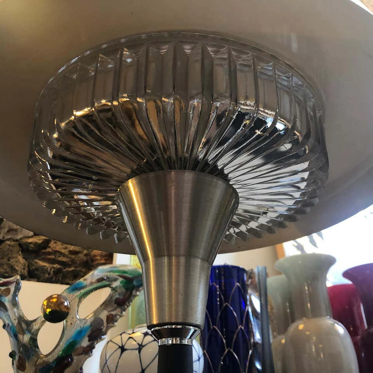 Space Age Italian Table Lamp with original button, 60s 1159720