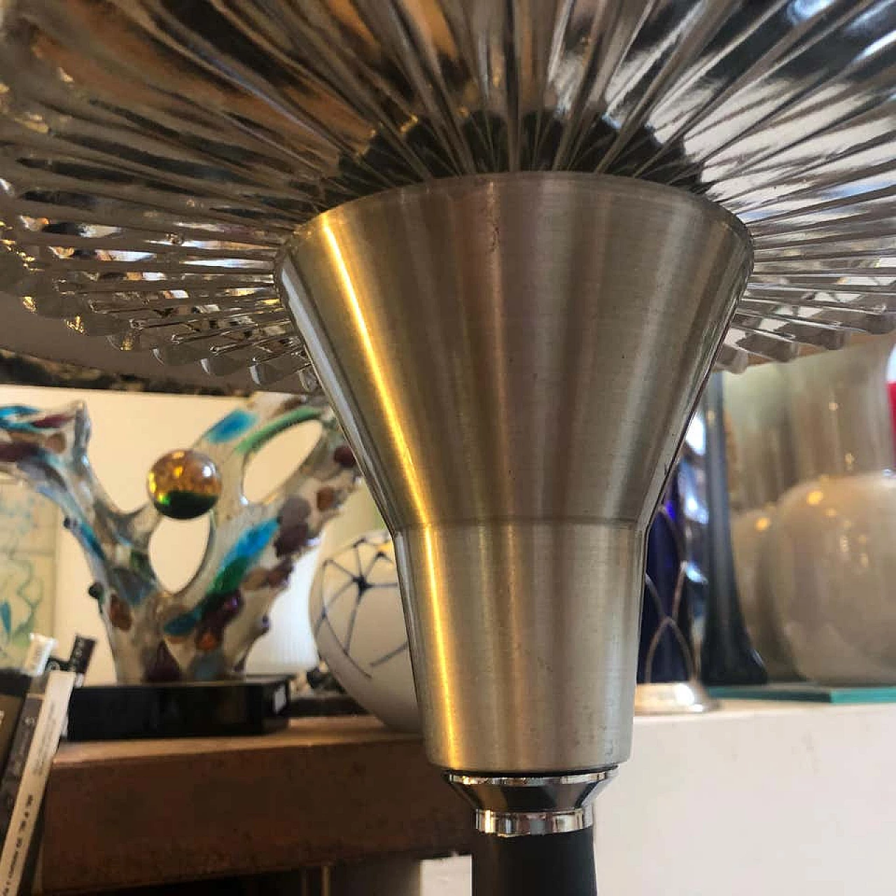 Space Age Italian Table Lamp with original button, 60s 1159721