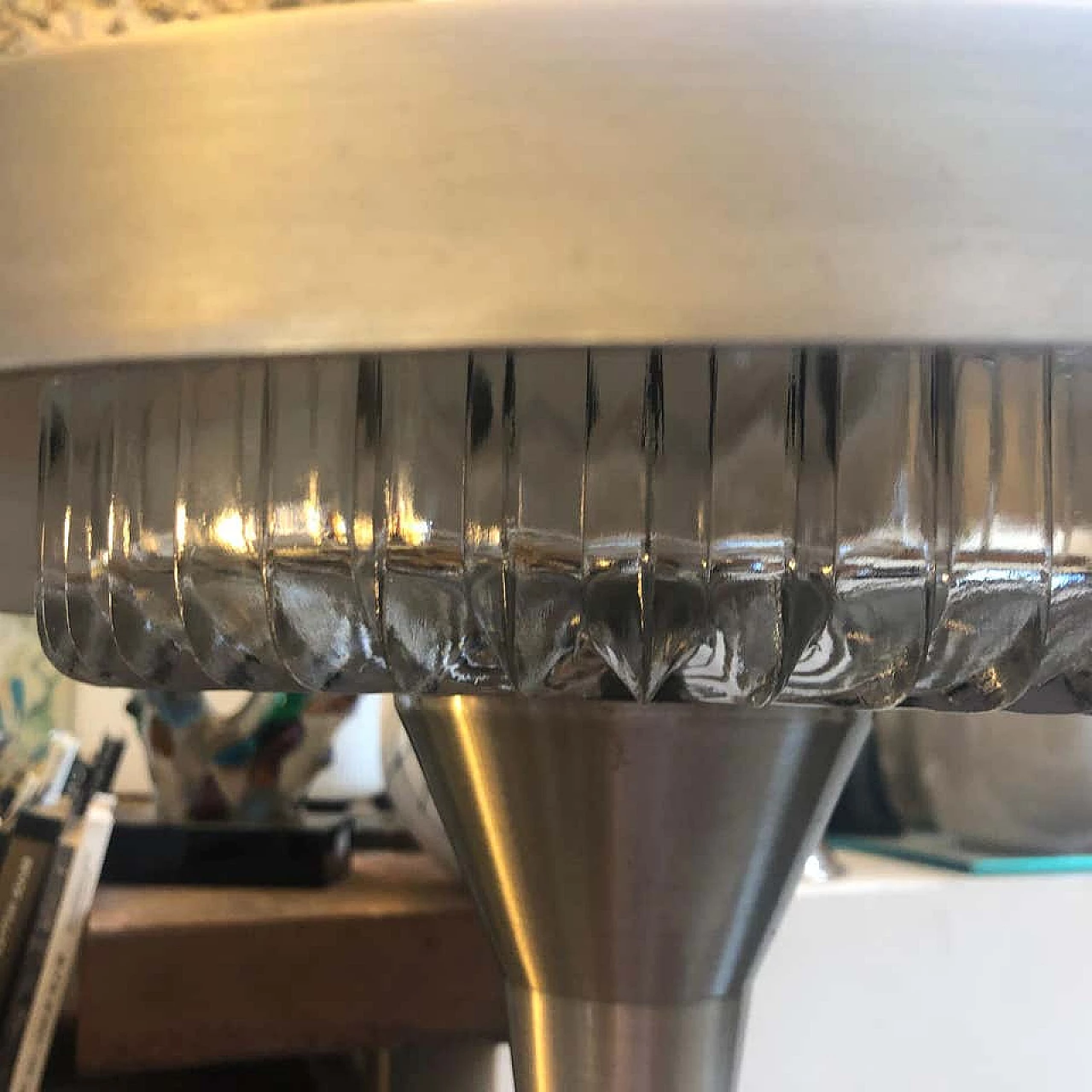 Space Age Italian Table Lamp with original button, 60s 1159722