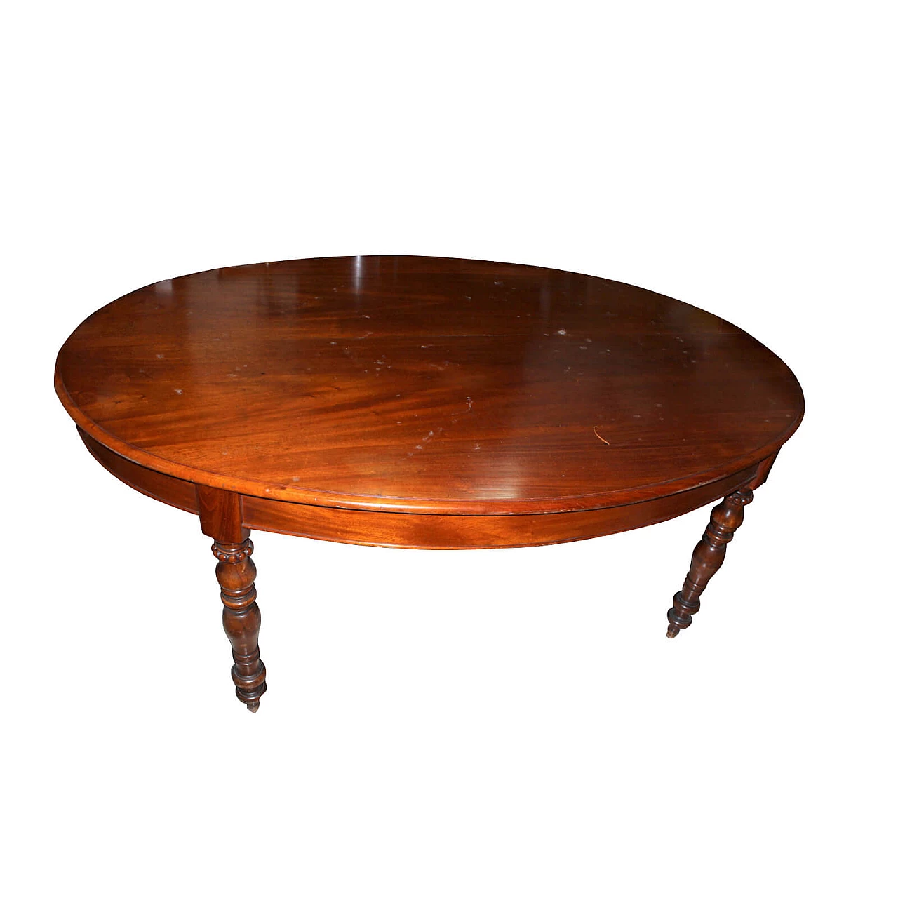 French table in solid mahogany, 19th century 1159797