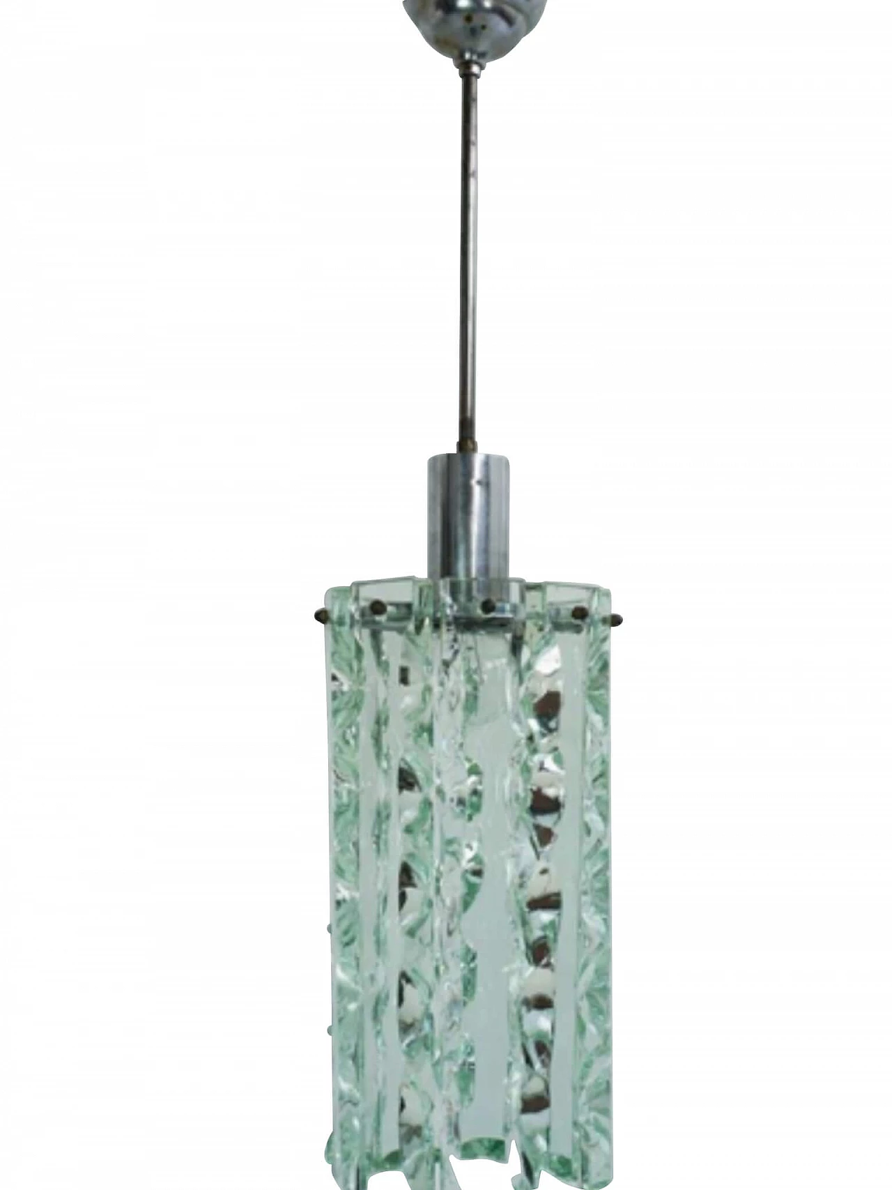 Lampadario nello stile di Max Ingrand, anni '70 1159897