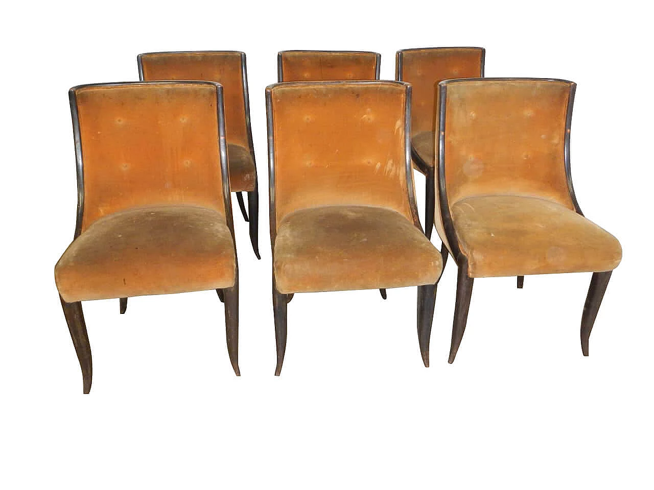6 Dining chairs attributed to Paolo Buffa, 1940s 1159899